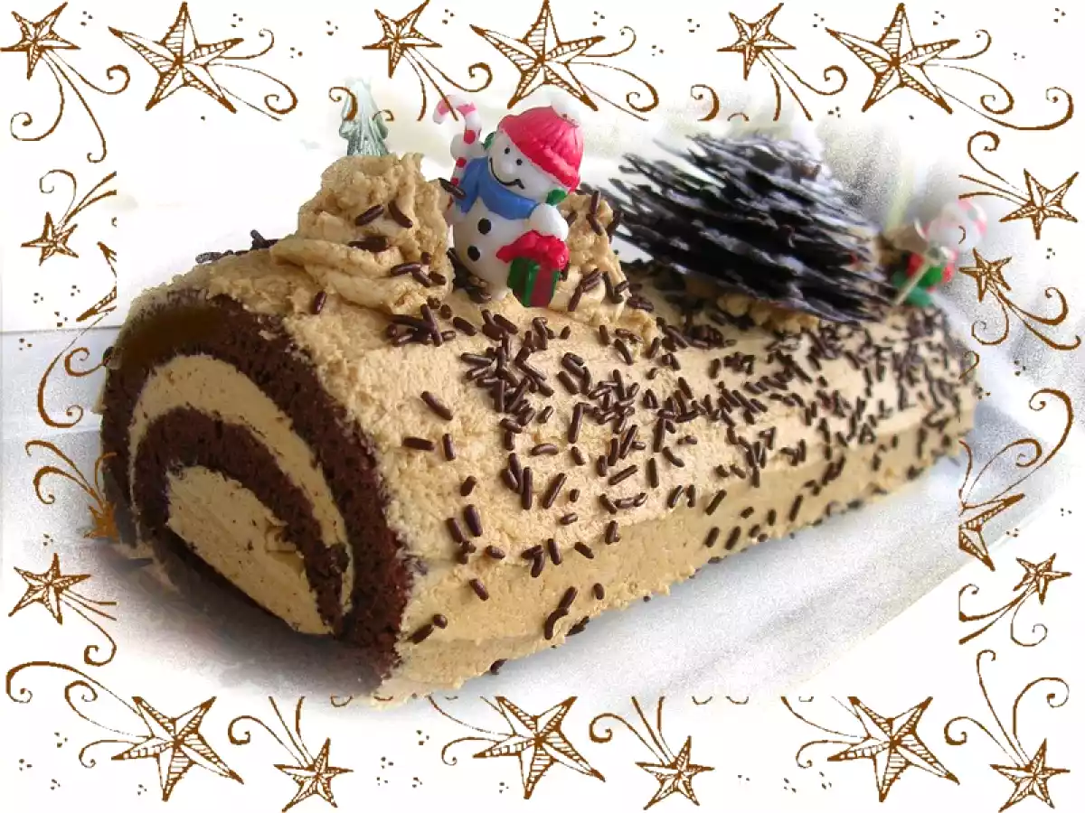 Buche chocolat/café pour fêter la nouvelle année!!