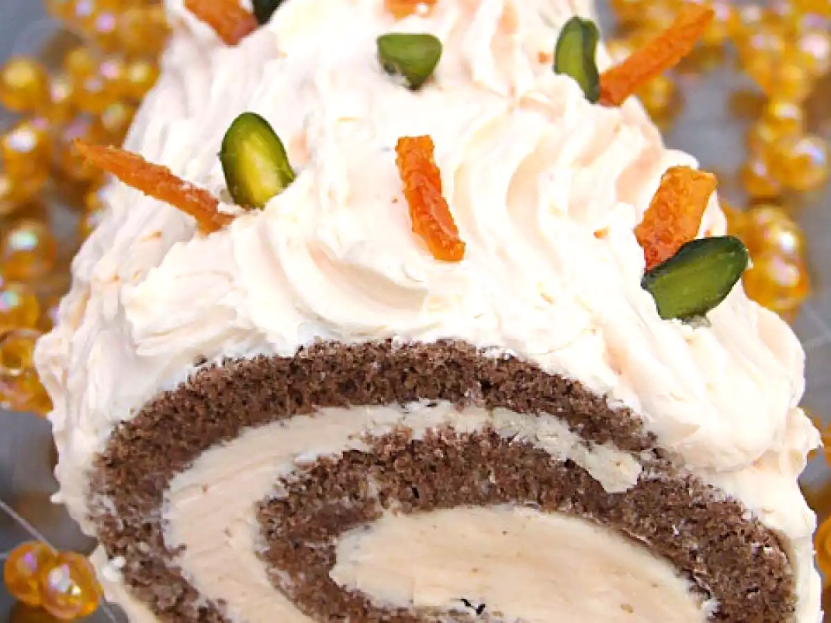 Bûche chocolatée au Grand Marnier