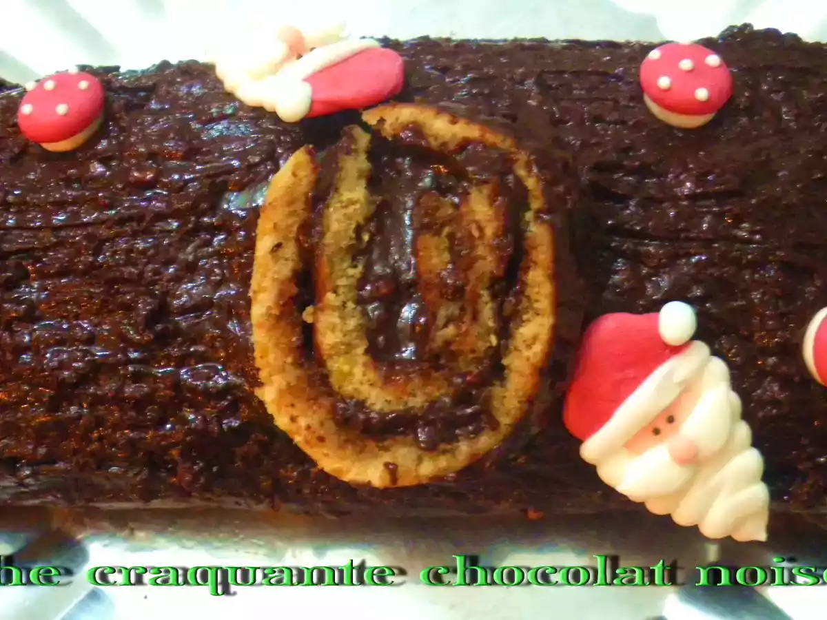 Buche craquante chocolat noisette