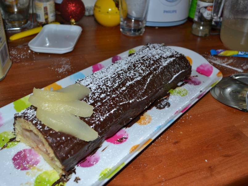 Bûche crème de marron/poire