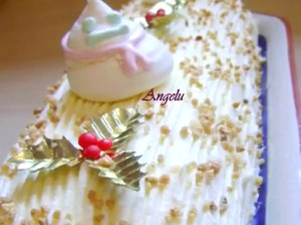 Bûche crème pâtissière-pommes - photo 2