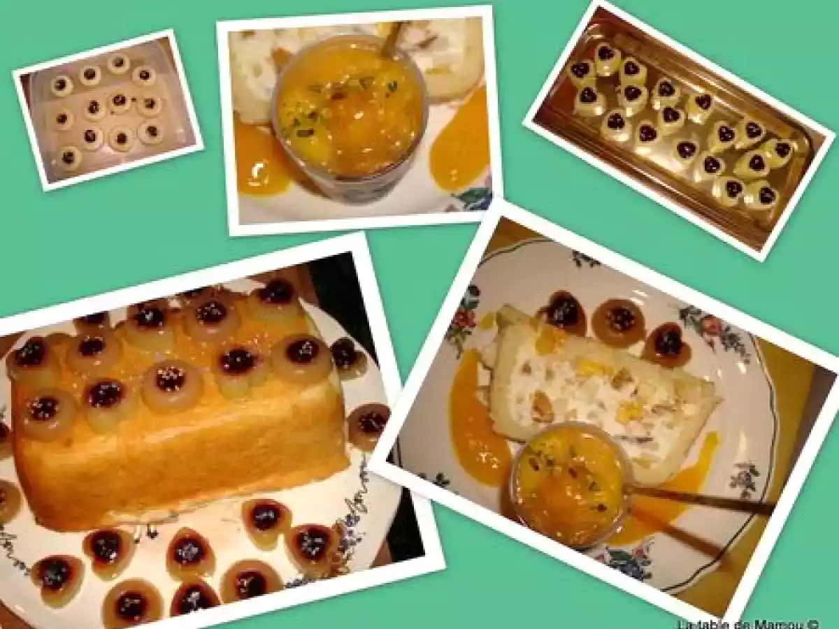 Bûche d'été aux fruits jaunes