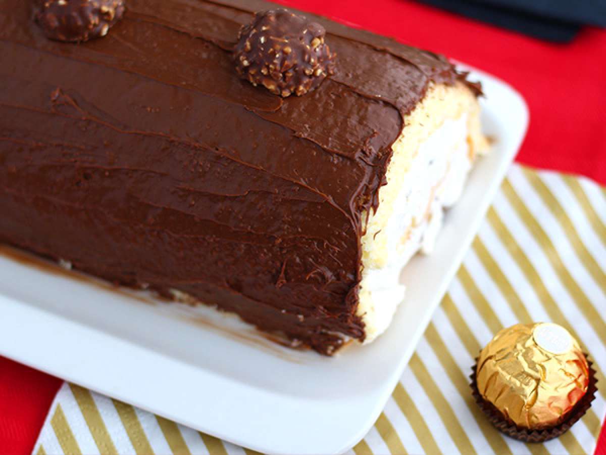 Recette de bûche de noël aux ferrero rochers