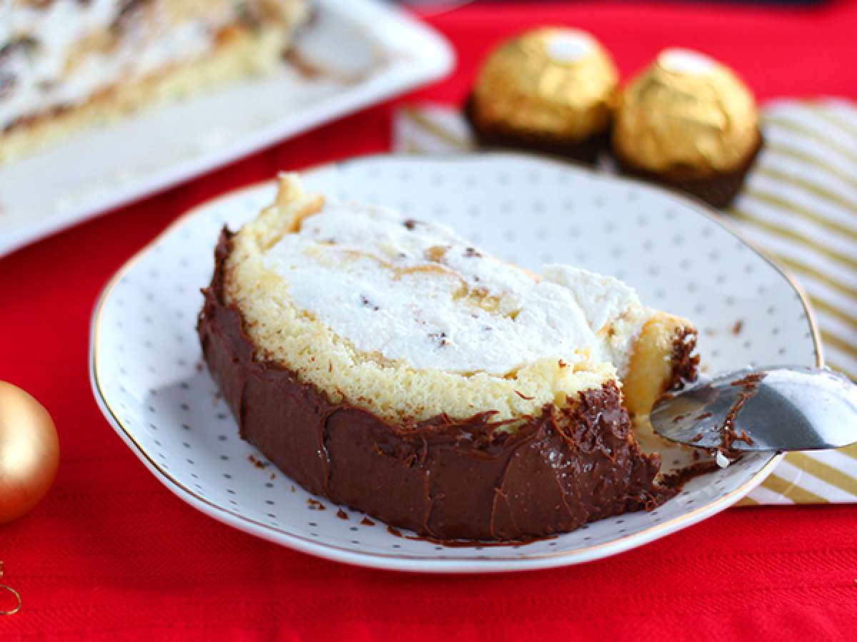 Recette de bûche de noël aux ferrero rochers
