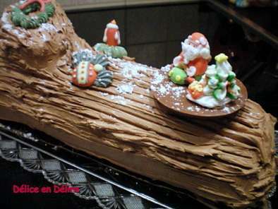 Bûche de Noël aux marrons glacés et au chocolat - photo 2