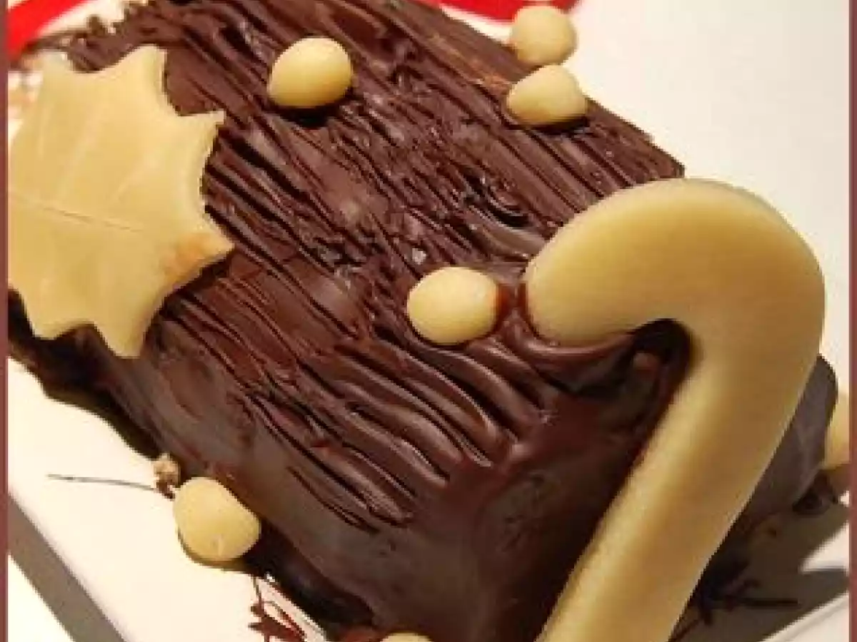 Bûche de Noël aux marrons, sans gluten