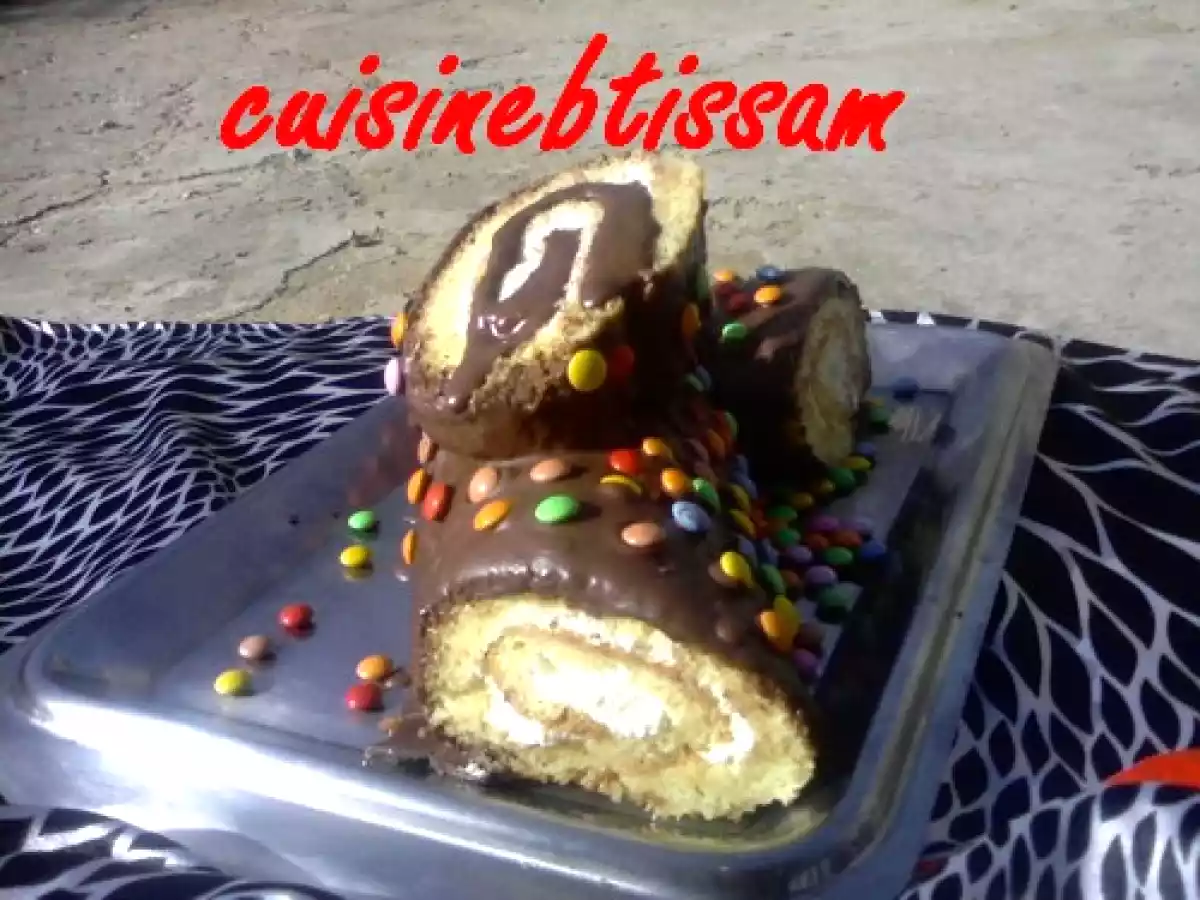 Bûche de noél aux smarties