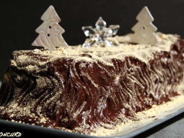 Buche De Noel Chocolat Marron Meringue Recette Ptitchef