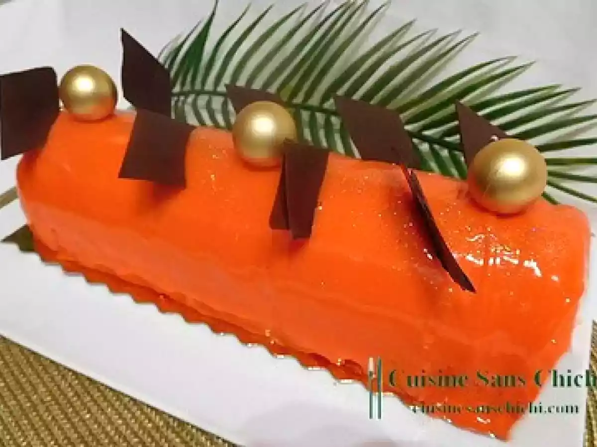 Bûche de Noël exotique