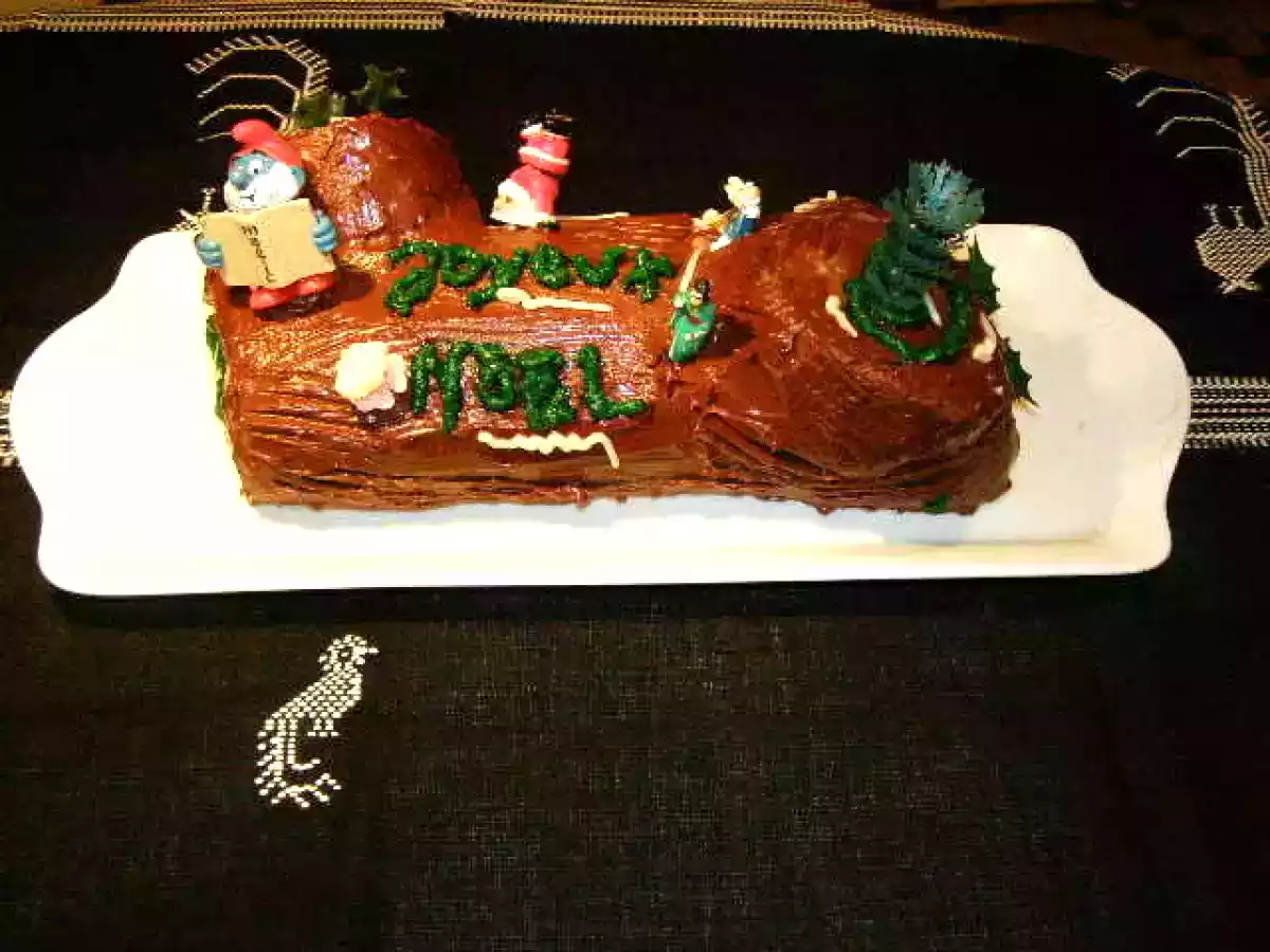 Bûche de Noel sans beurre