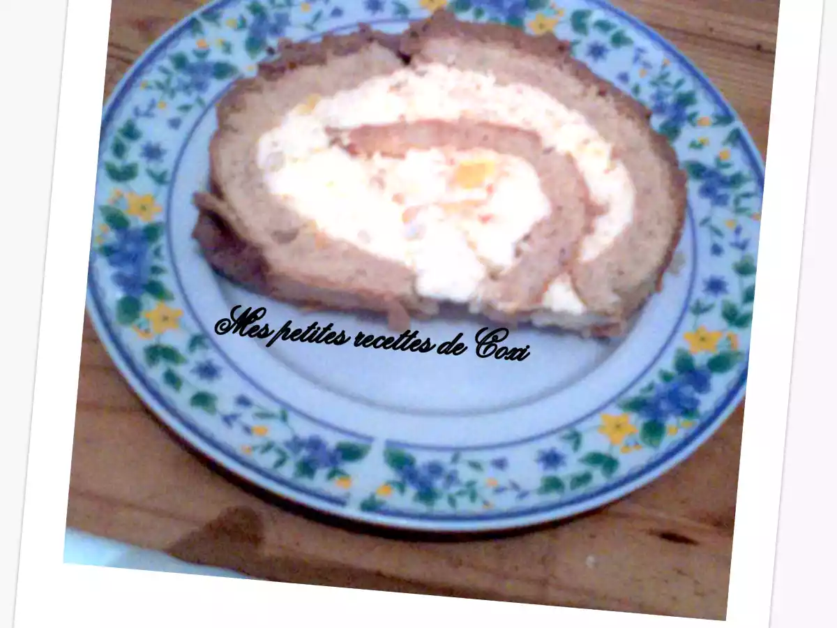 Bûche de pain d'épice, mousse à la clémentine - photo 2