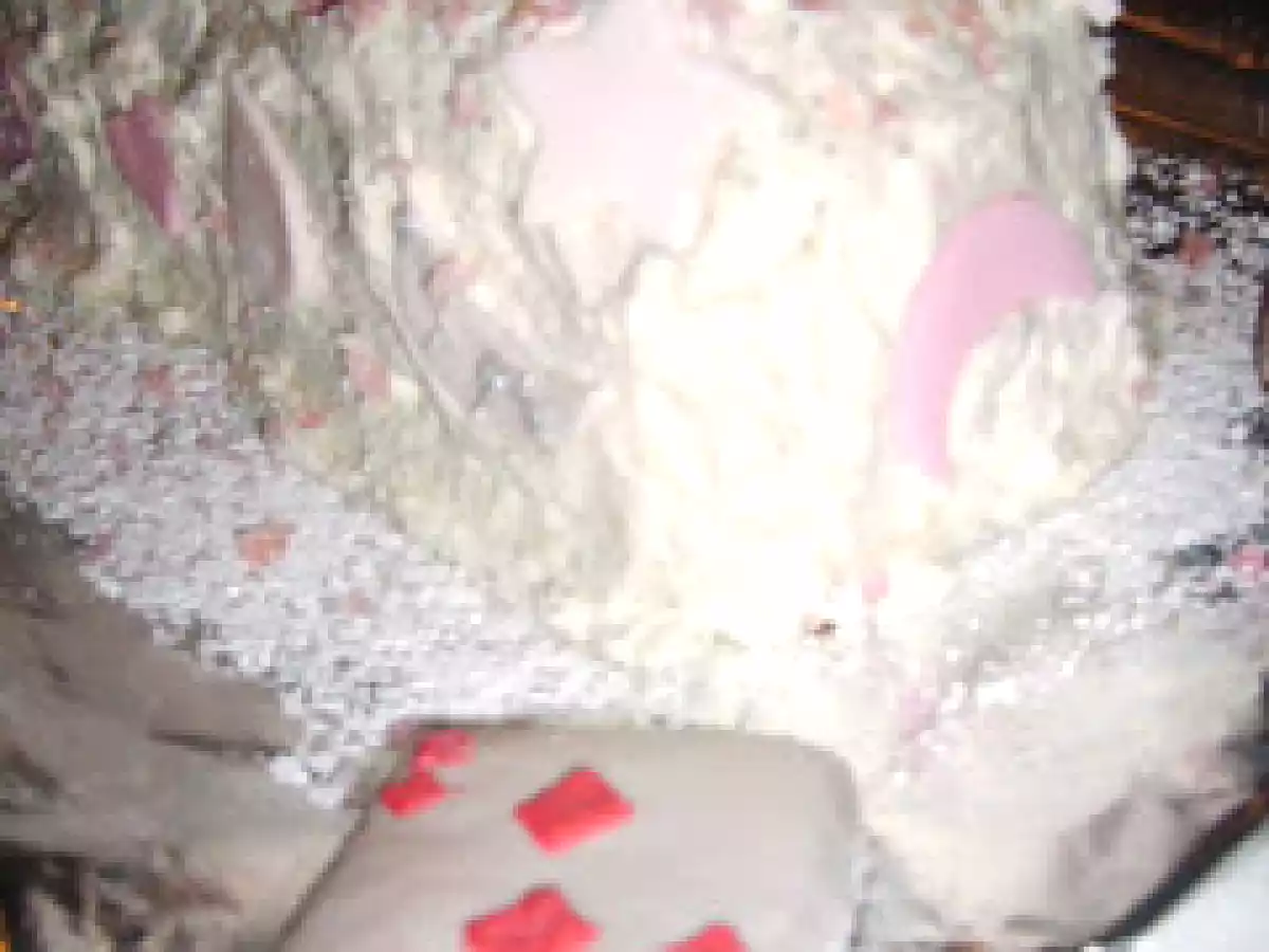 Bûche framboise et chocolat en mousse sur meringue au chocolat de Pierre Hermé