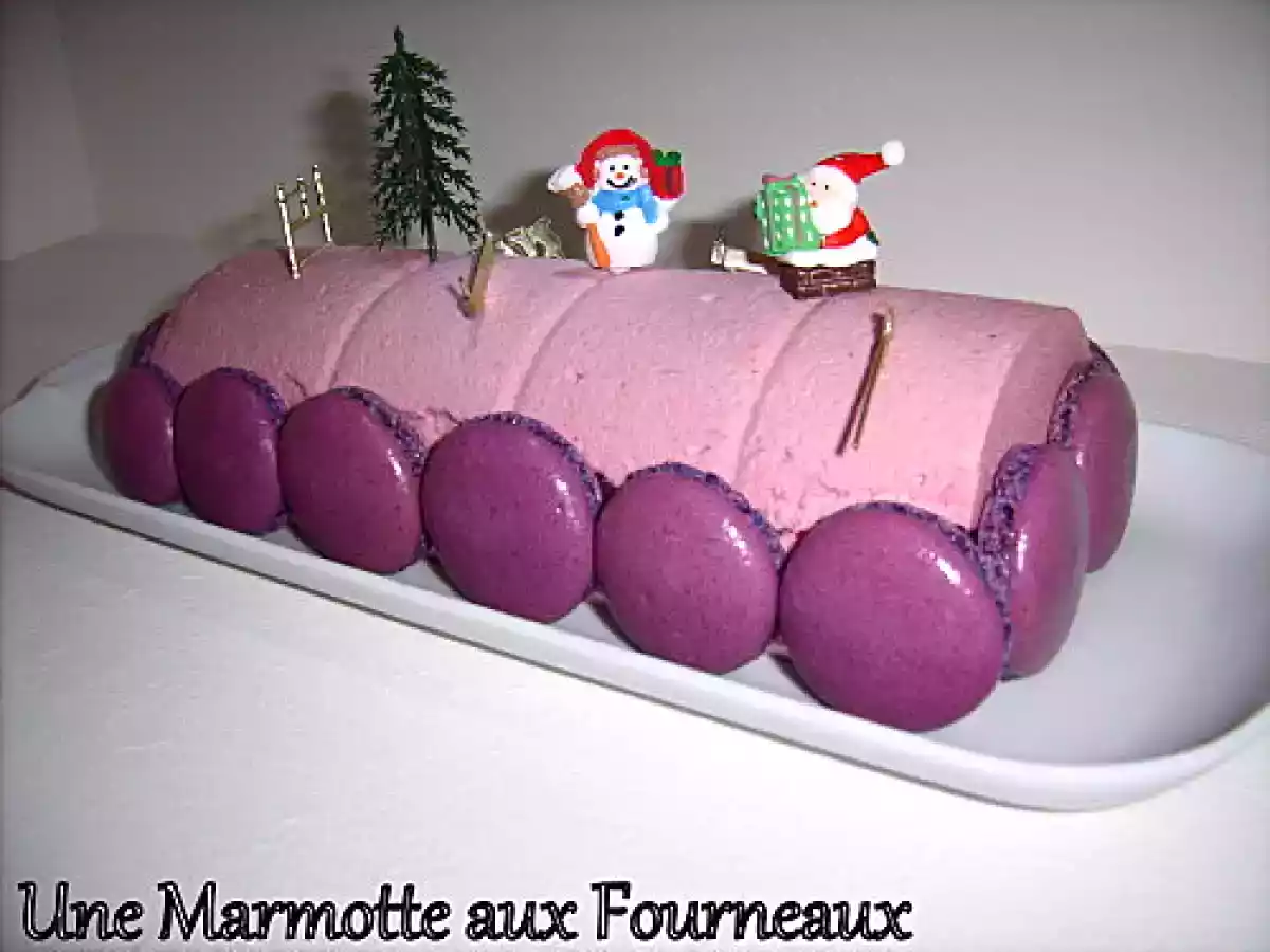 Bûche glacée à la framboise