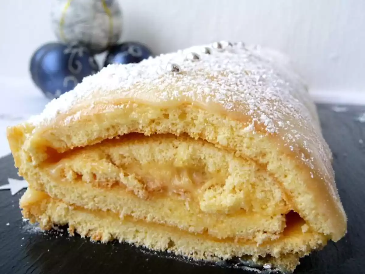 Bûche lemon curd chocolat blanc