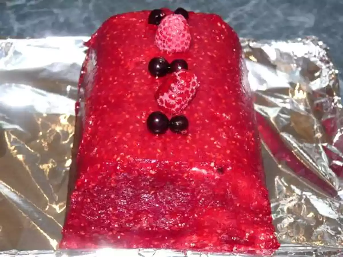 Buche nougat - framboise