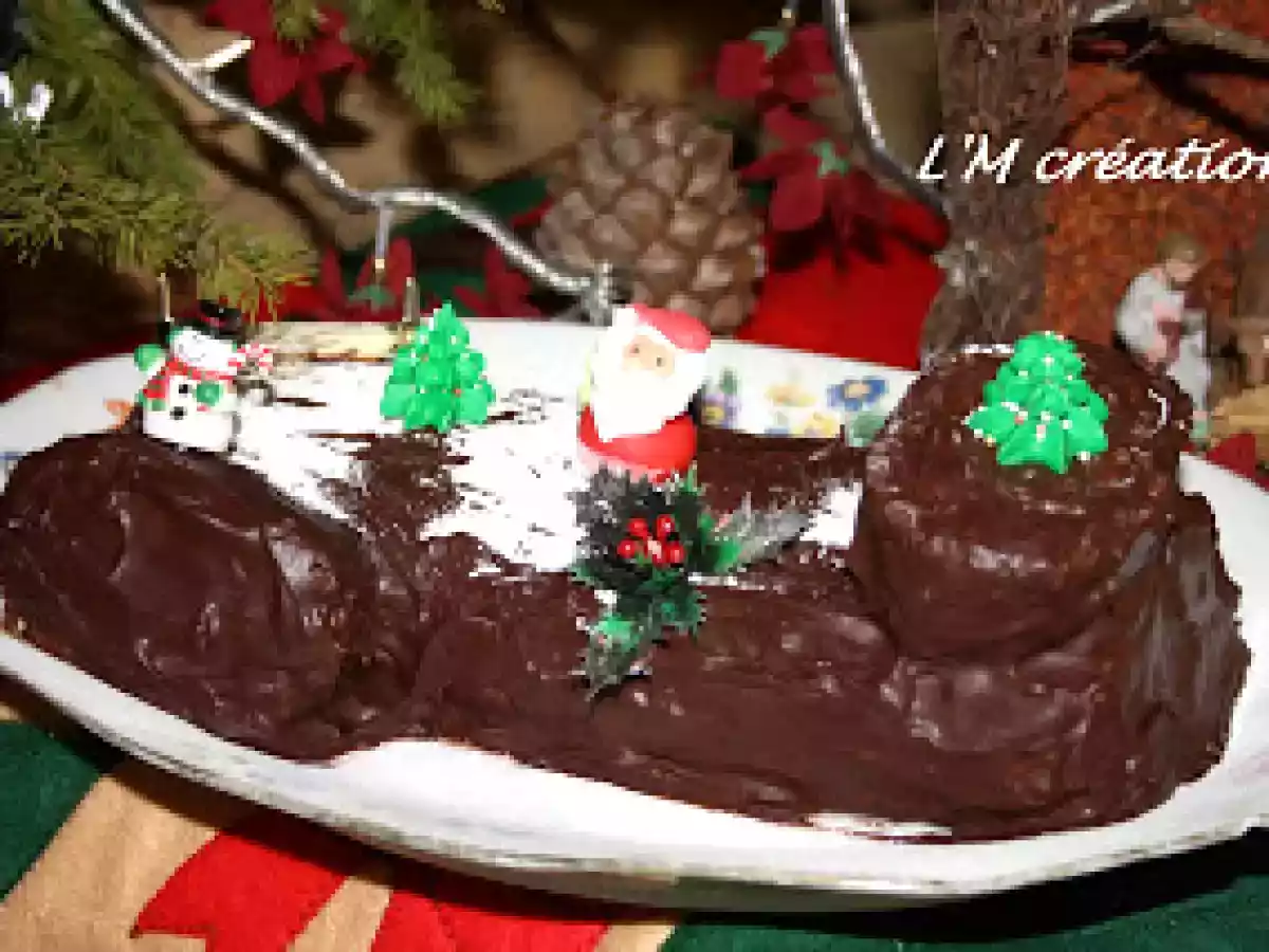 Bûche Pain d'Epices Crème de Mascarpone au sirop d'Erable