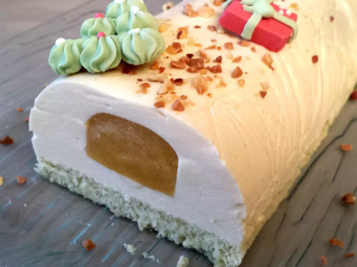 Bûche passion - abricot - Recette Thermomix - photo 3