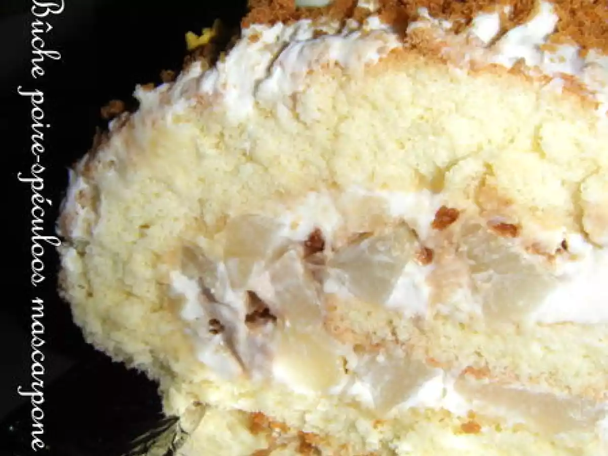 Bûche poire-spéculoos mascarpone - photo 2