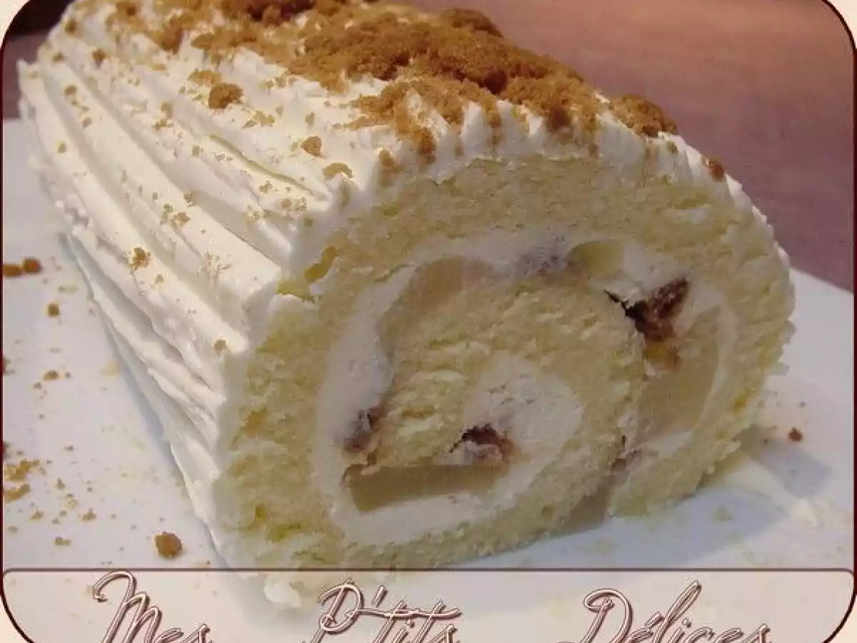 Bûche poire-spéculos