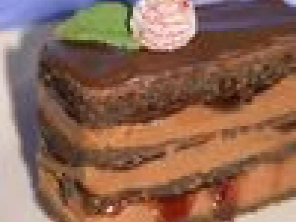 Bûche rectangle choco-framboise