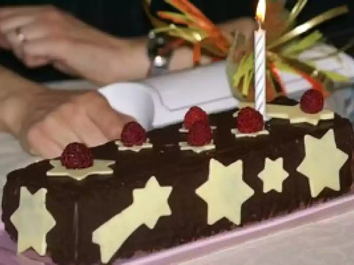 Bûche sans gluten au chocolat et à la framboise - photo 2