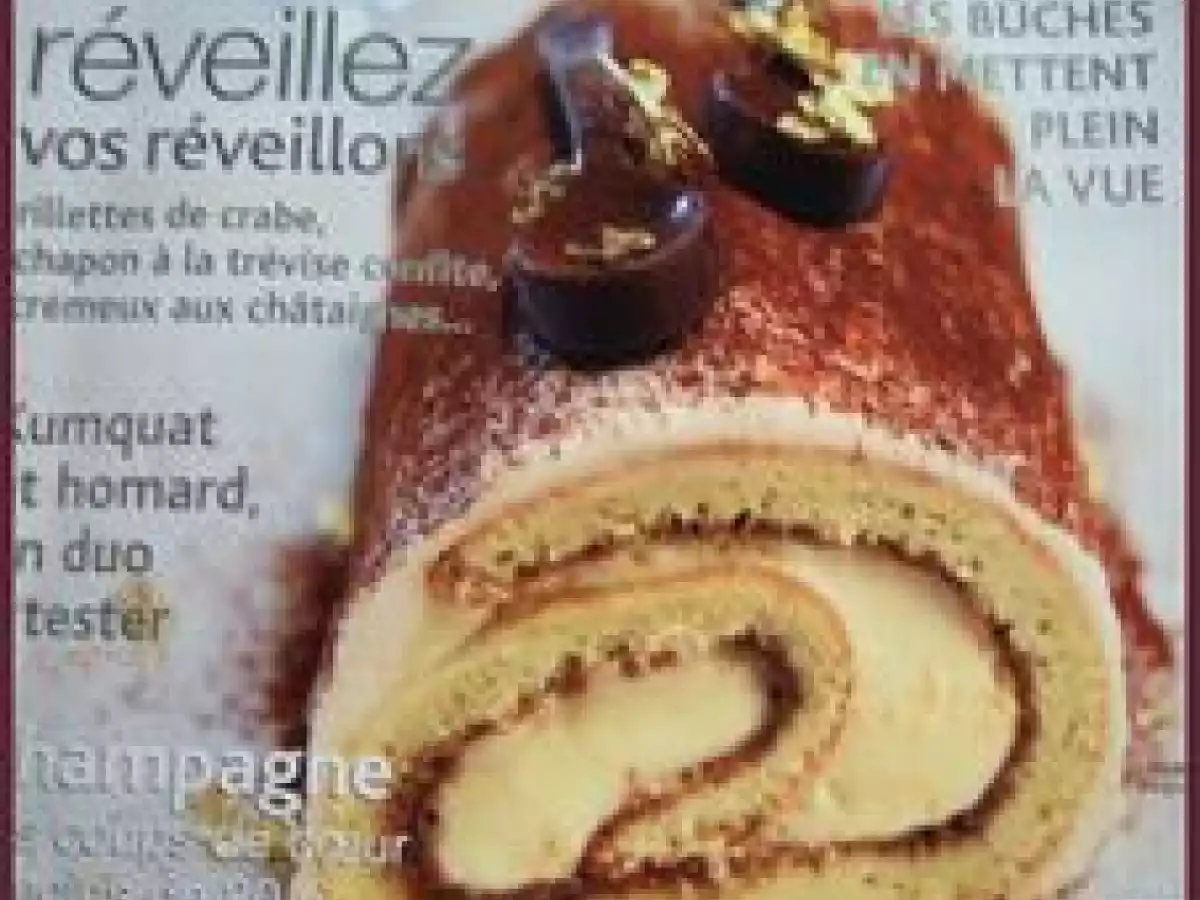 Bûche tiramisu - mon premier défi