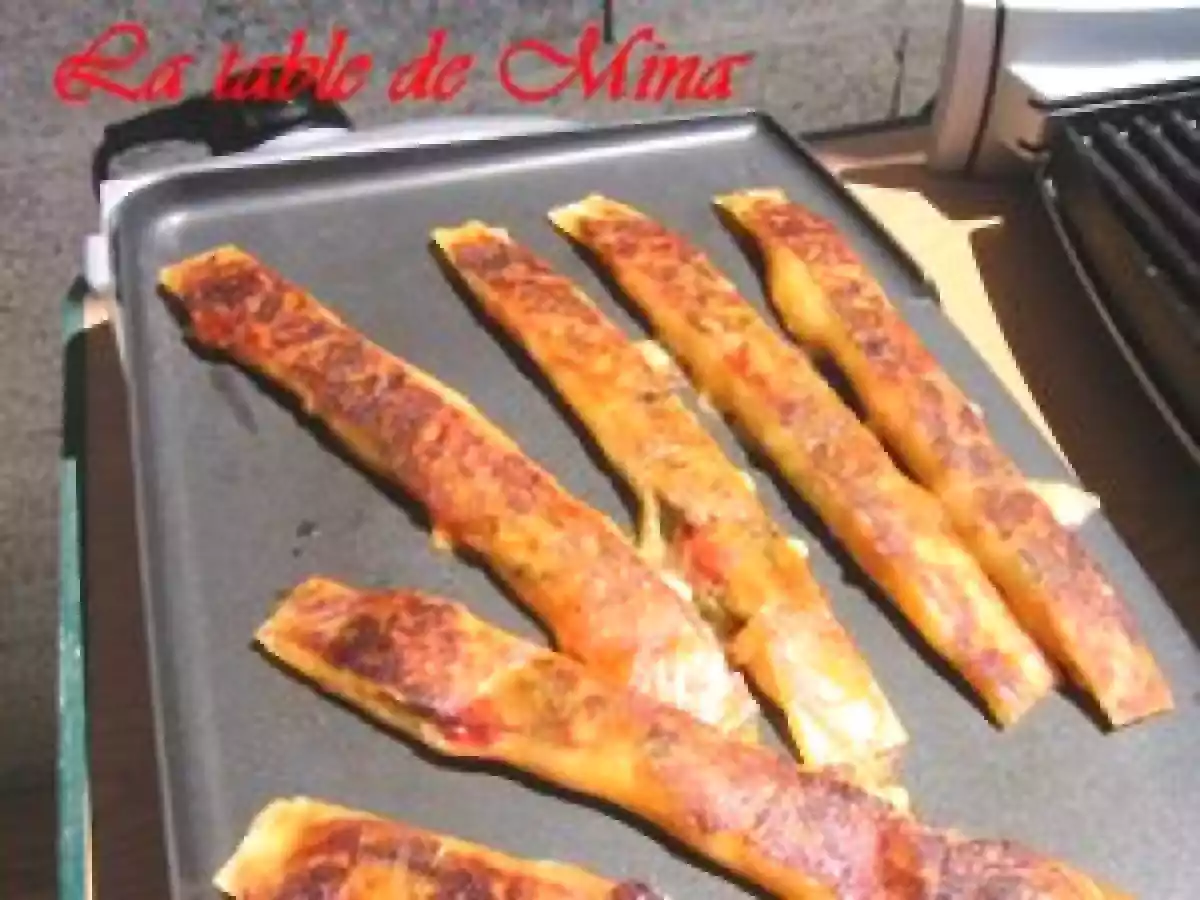 Bûchettes de brick à la plancha.