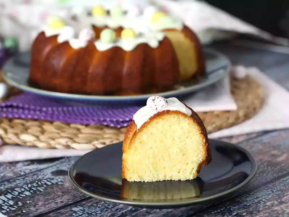 Bundt cake de Pâques au citron et chocolat blanc - photo 3