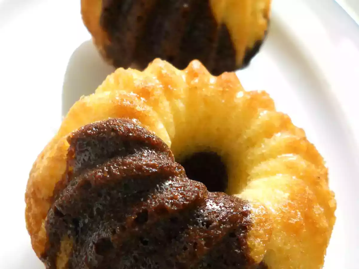 Bundt cake marbré au chocolat (pâques)