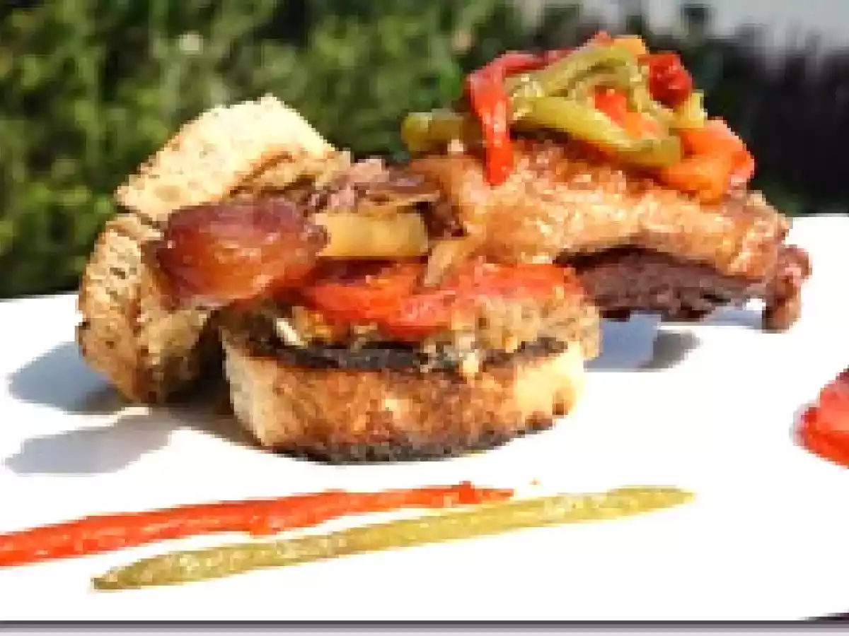 Burger de Canard et Légumes Confits