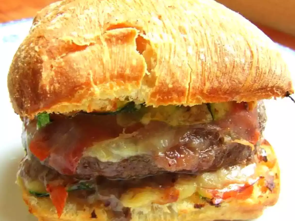 Burger maison (boeuf, jambon cru, emmental & courgette) - photo 2