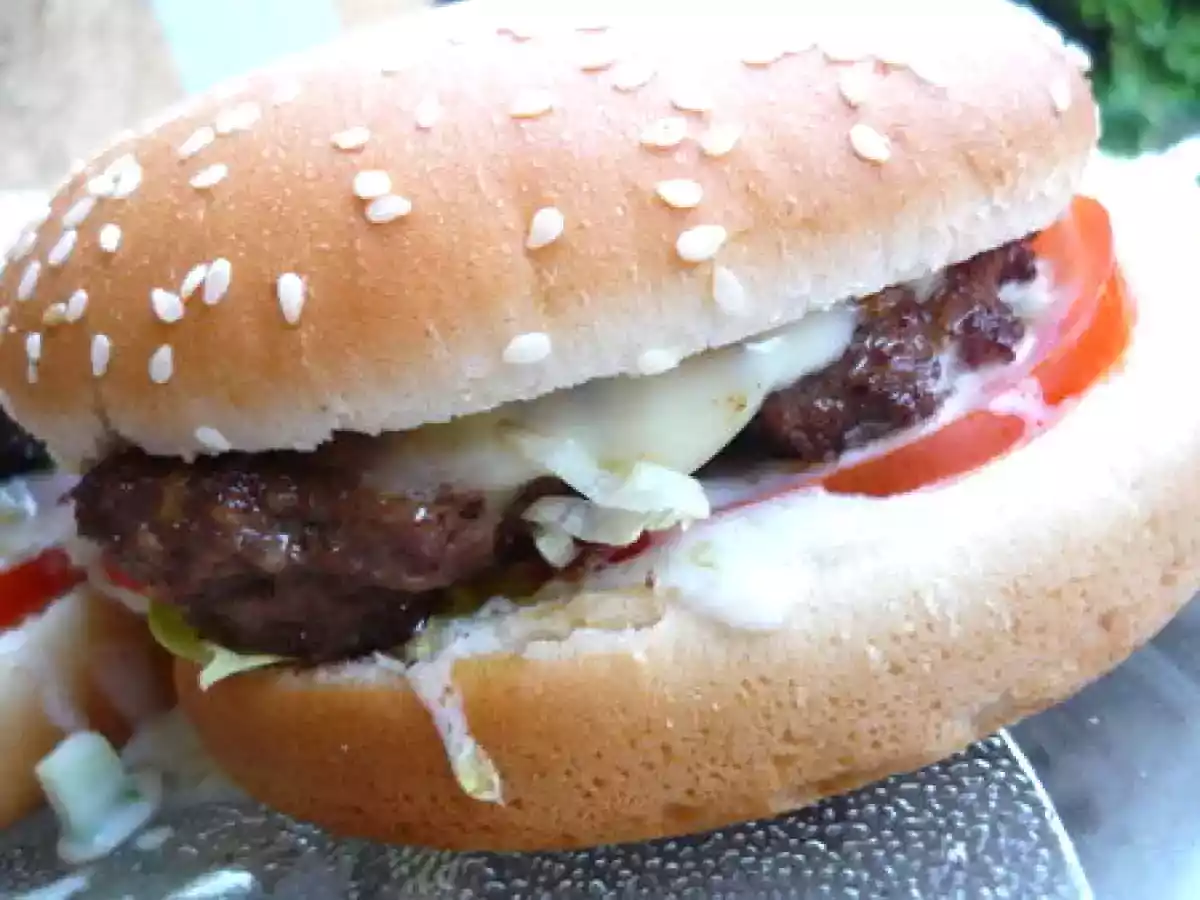 Burger tandoori sauce tzatziki