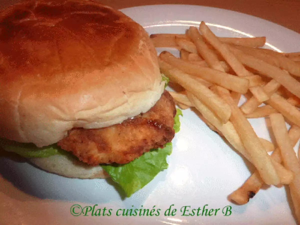 Burgers de poulet frit style Kentucky