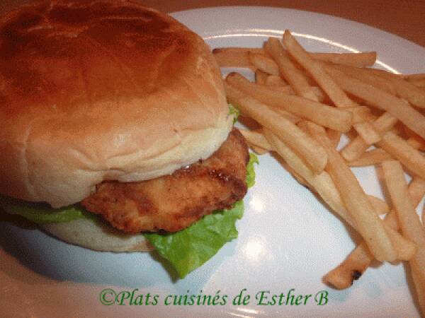 Burgers de poulet frit style Kentucky