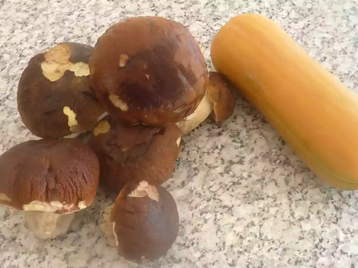 Butternut aux cèpes (ou au chorizo ou aux lardons)