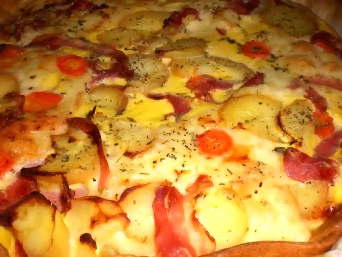 C'est de saison : Photos de la neige et tarte restes de raclette