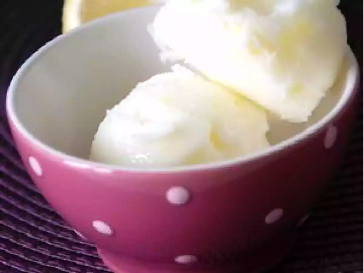 C'est l'hiver, et alors ? Sorbet au citron et lait ribot