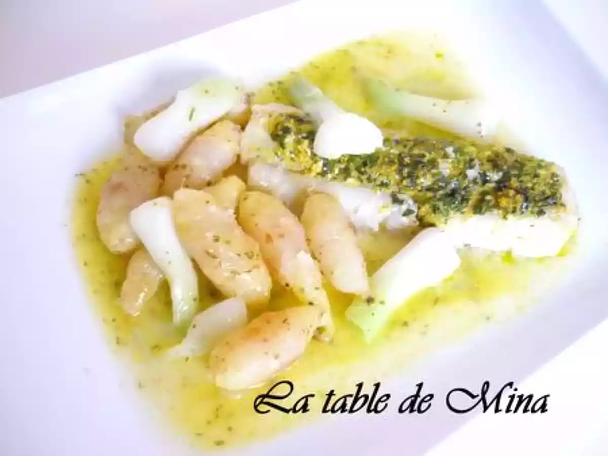 Cabillaud à l'orange et à l'OCA DU PEROU.