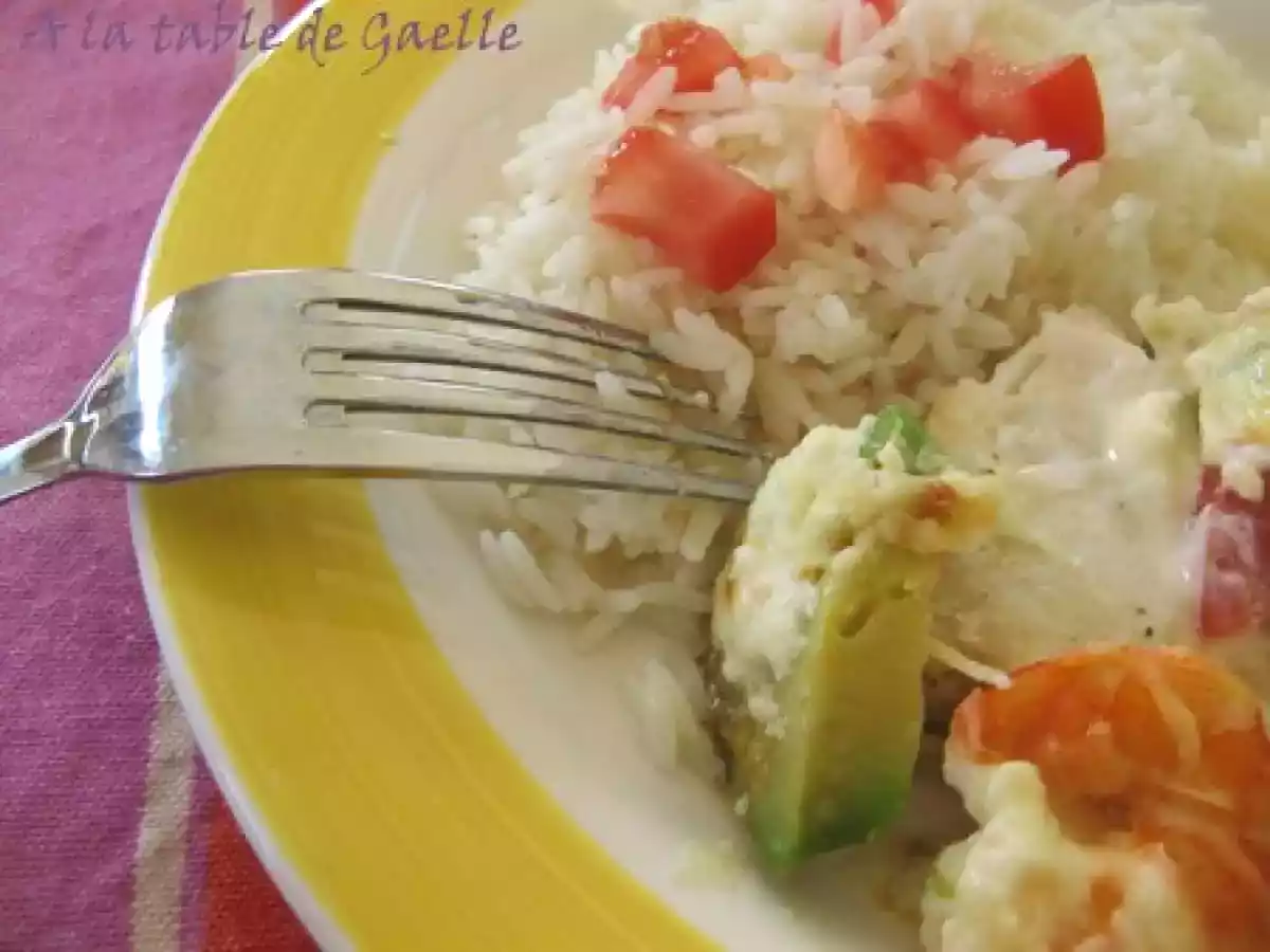 Cabillaud au four aux avocats