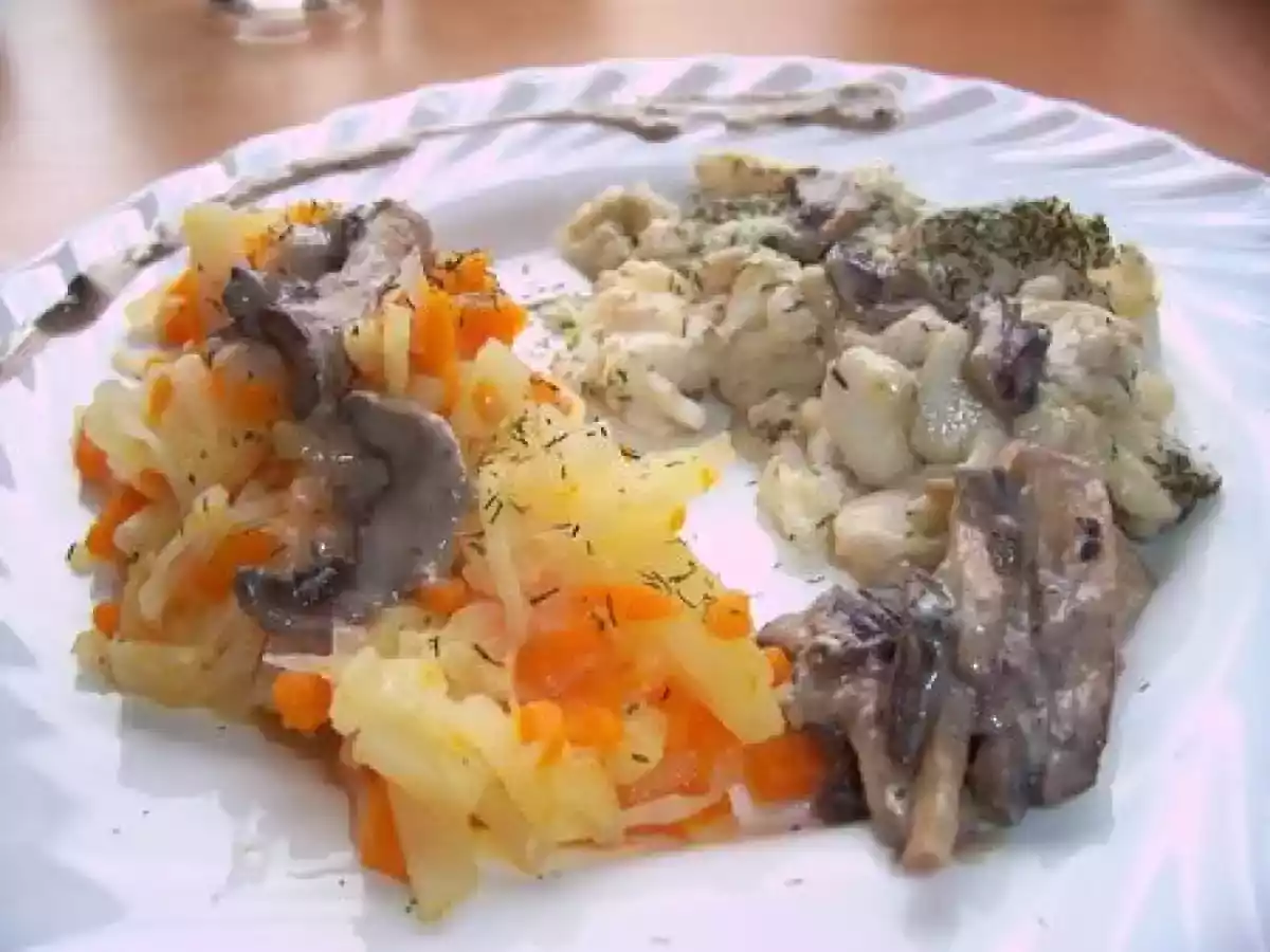 Cabillaud avec sa julienne de légumes