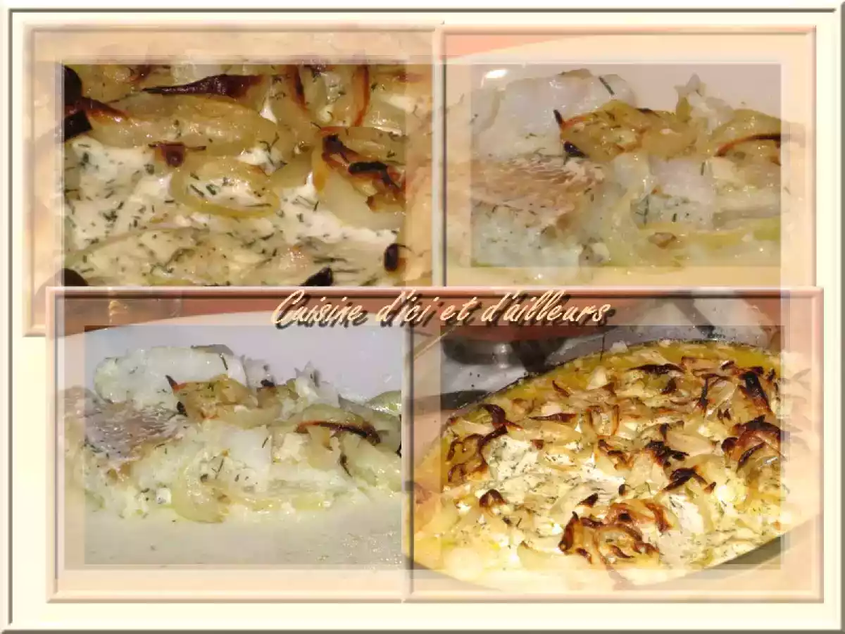Cabillaud gratiné aux oignons - photo 2