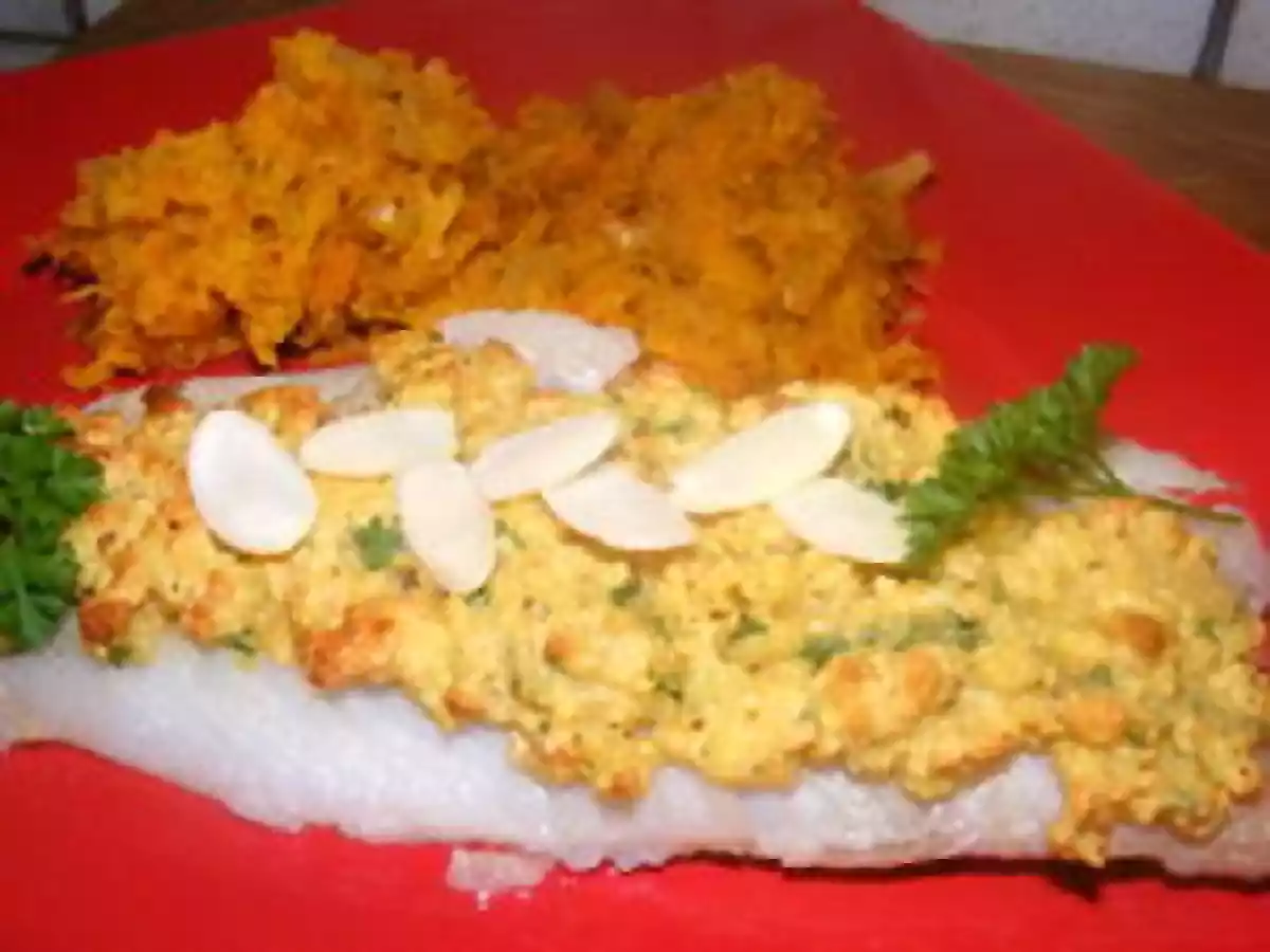 CABILLAUD PANÉ AUX AMANDES, COMPOTÉE DE CAROTTES - photo 3