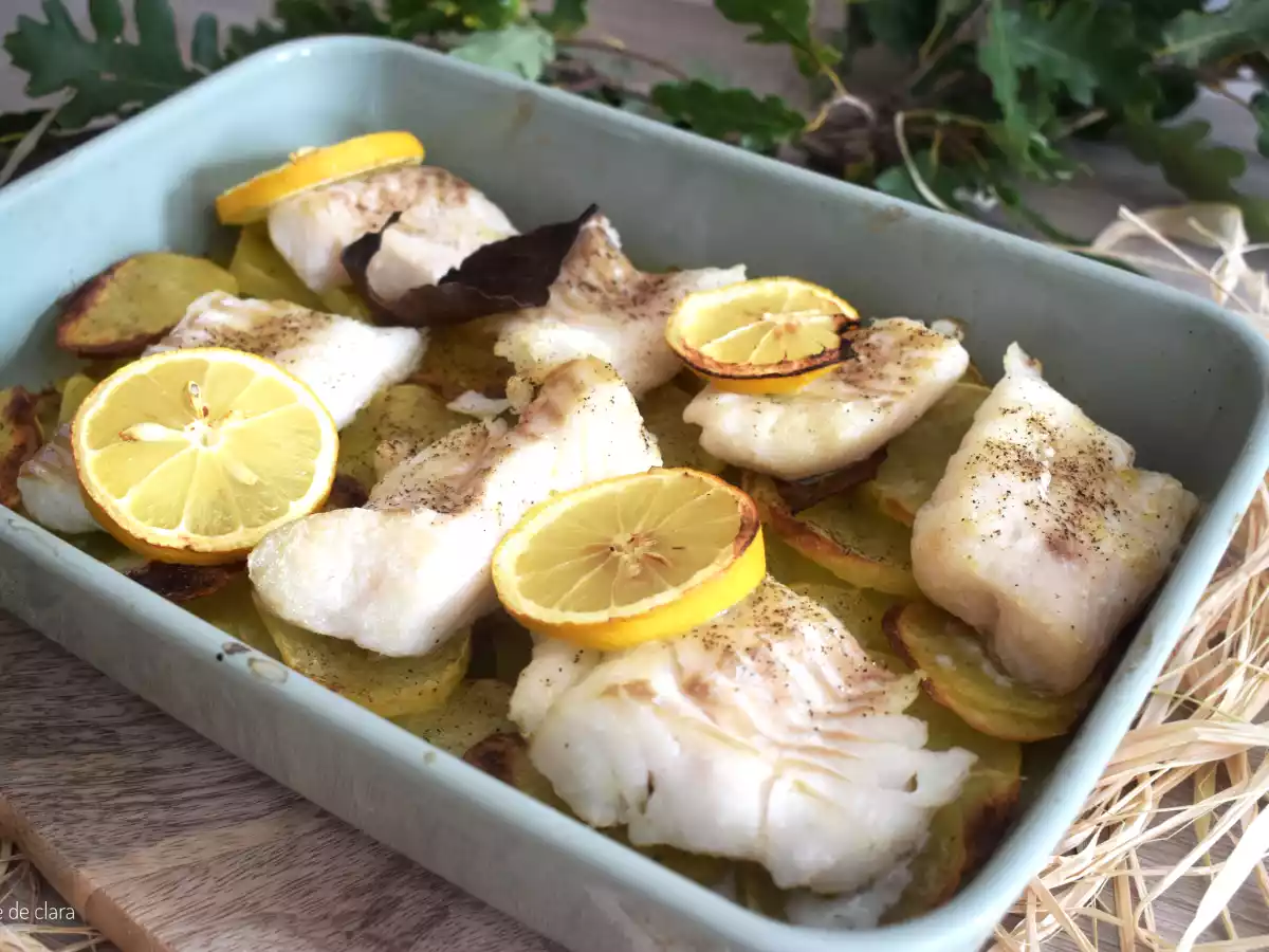 Cabillaud sur lit de pommes de terre