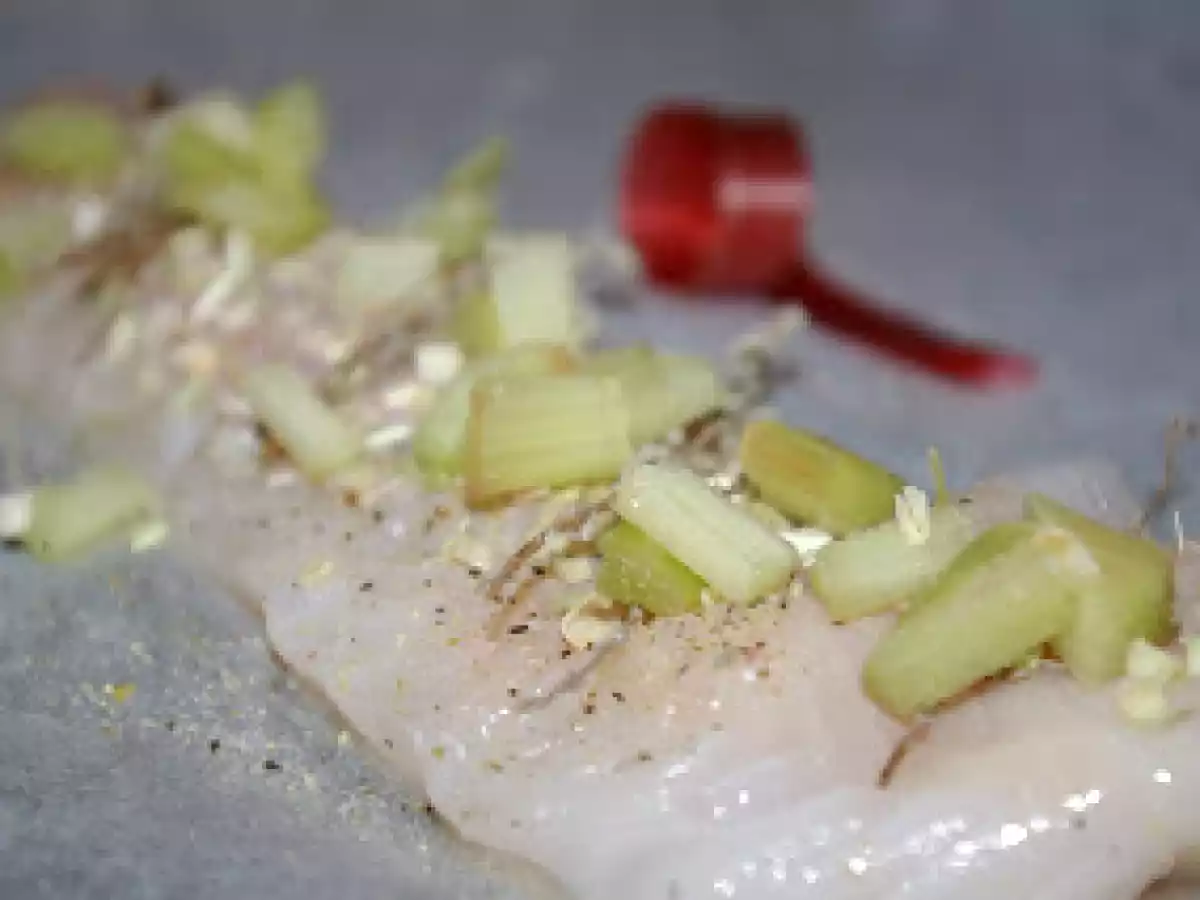 Cabillaud thym, citronnelle, rhubarbe - photo 2