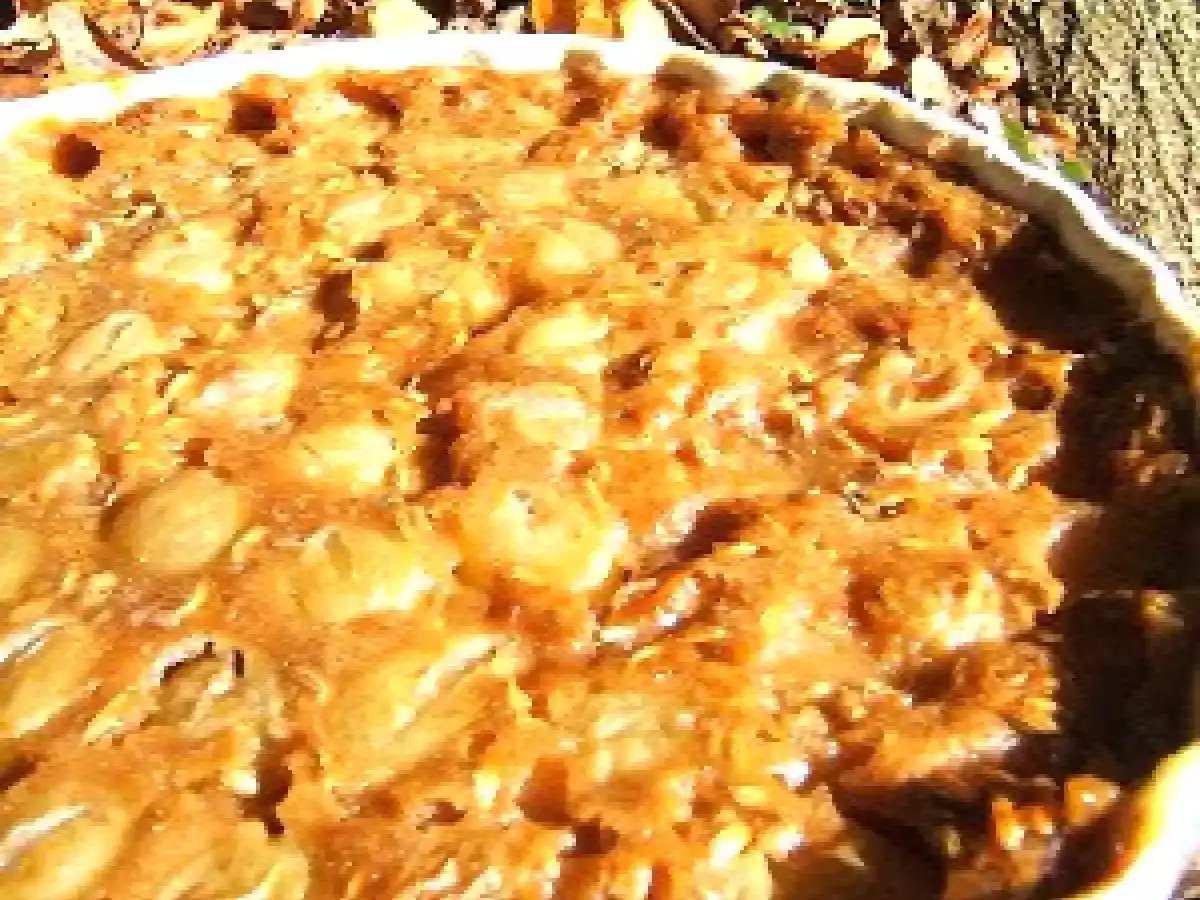 Cacciata : tarte aux raisins et fenouil