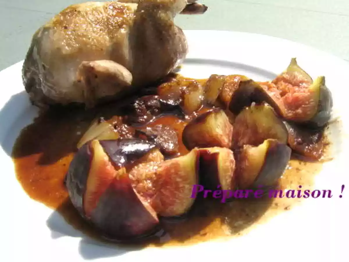 Cailles aux figues et aux épices