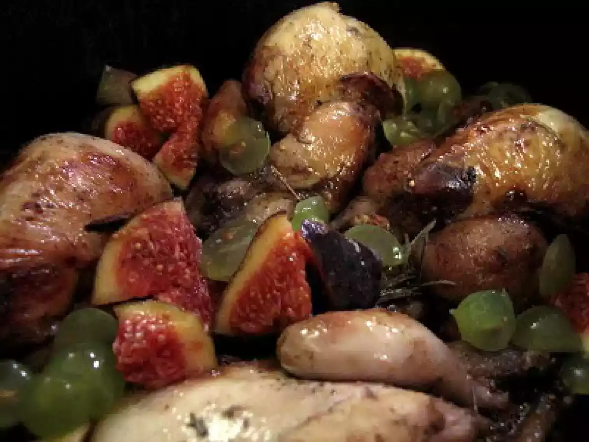 Cailles farcies aux raisins et aux figues - photo 3