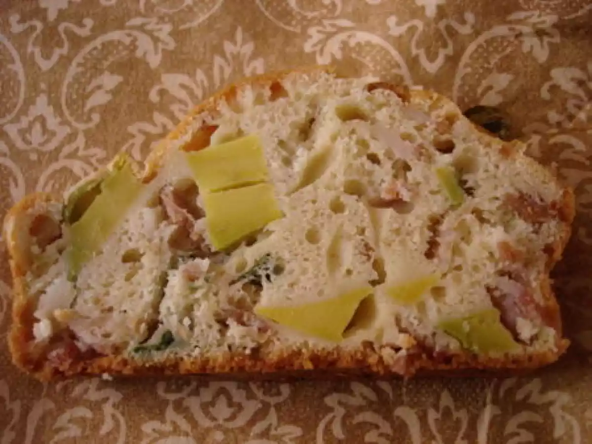 Cake à l'avocat et au jambon cru bacon !