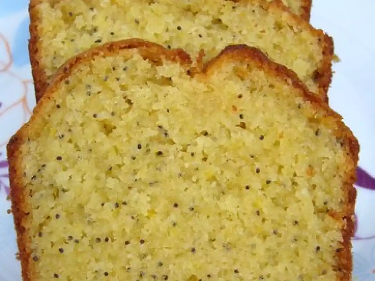 Cake à l'orange et aux graines de pavot