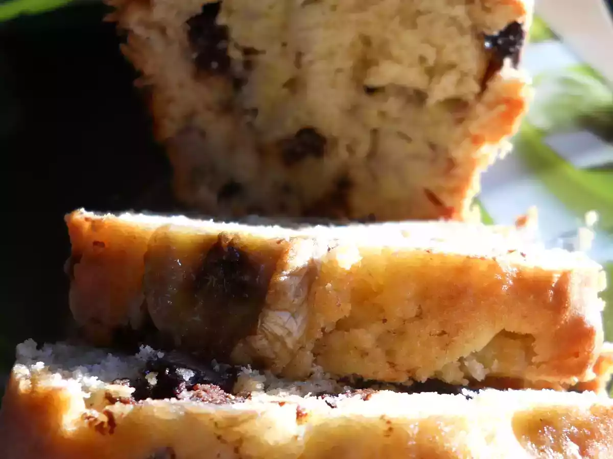 Cake à la banane et au chocolat